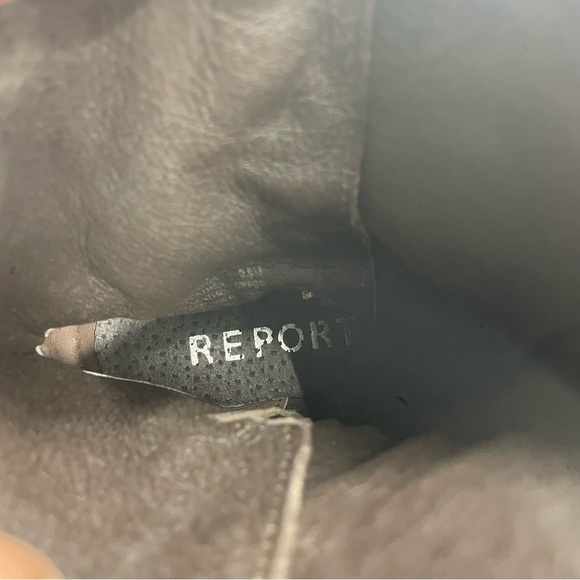 Report Motorcycle Boots woods brown leather fold over Sz 9.5 - Picture 7 of 9